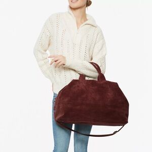 NWT - American Leather Company Iris Suede Weekender